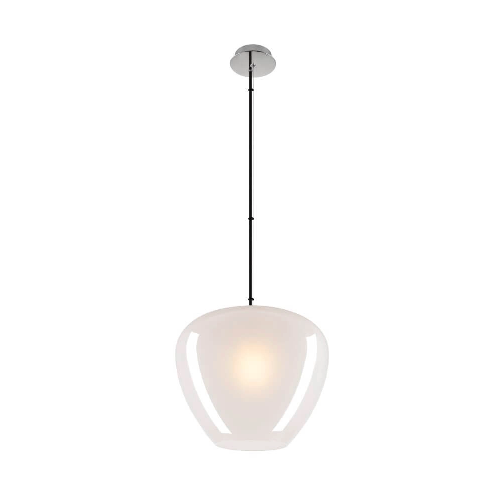 Hängelampe aus Glas Pantilo Ø 40cm - weiß