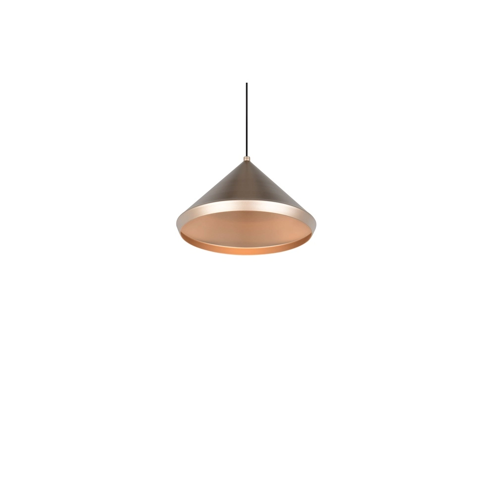 Moderne Pendelleuchte Laguna Ø 18cm kaffeebraun Trio 4017807671070
