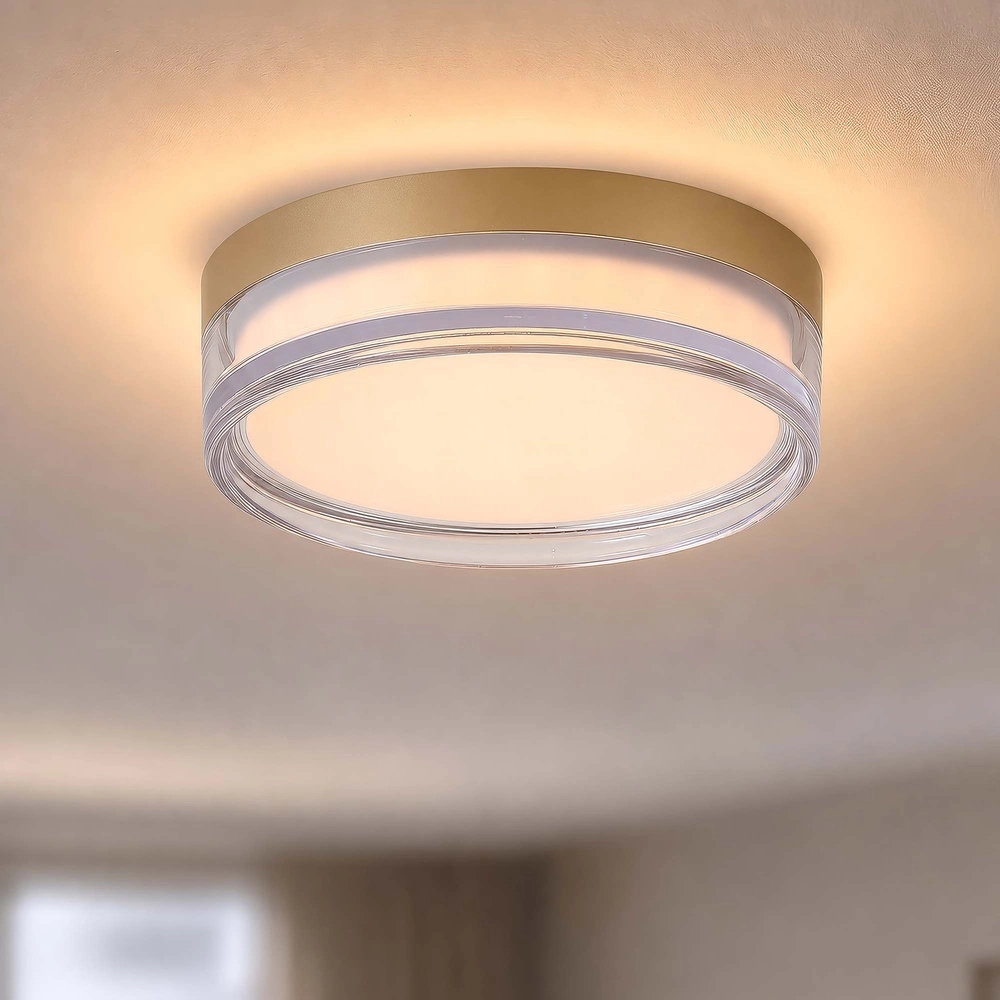 Deckenlampe Button Ø 23 cm Gold Searchlight 5,05342E+12