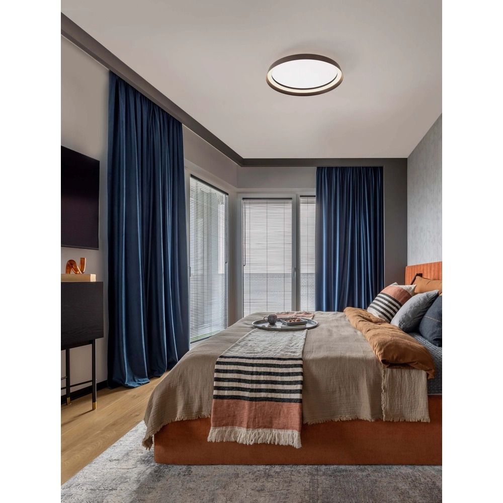 Design-Deckenleuchte Ormi Ø 45cm kaffeebraun Lyora 5212017463104
