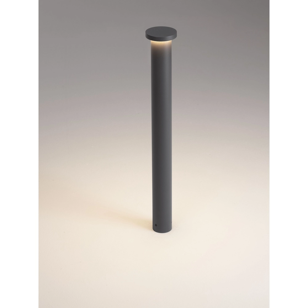 Moderne Wegbeleuchtung Bast dunkelgrau 65 cm - 3000K