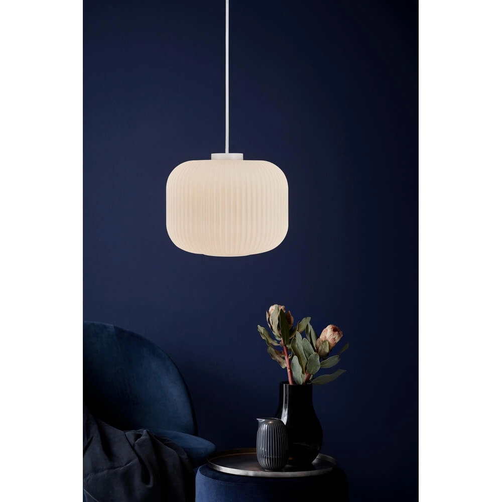 Weiße Pendelleuchte Milford Ø 30cm Nordlux 5701581407084