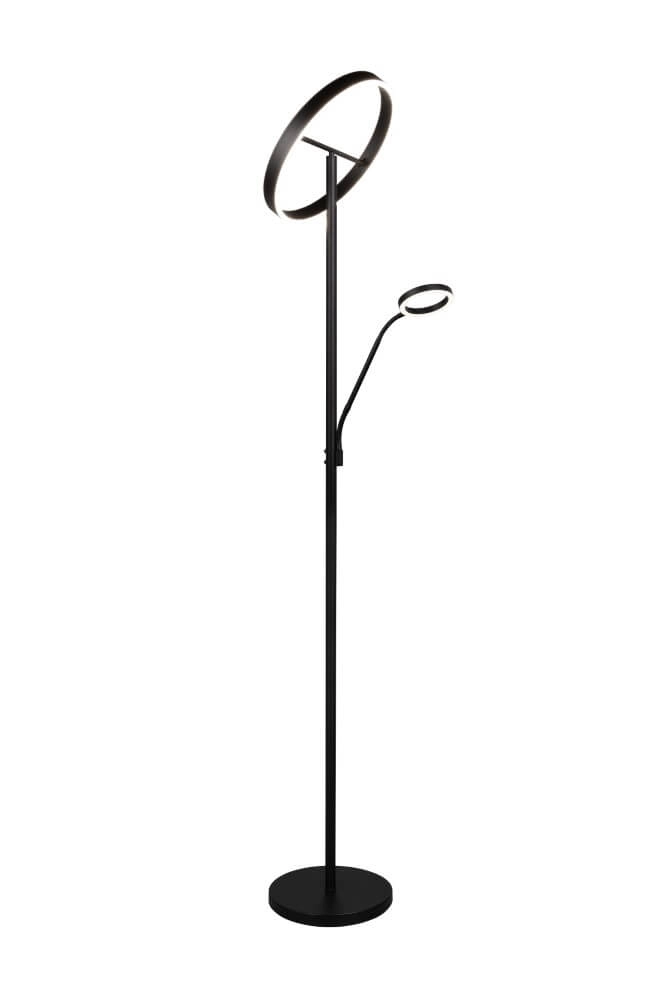 Design-Leselampe Willis Schwarz – 180 cm Trio 4017807618112