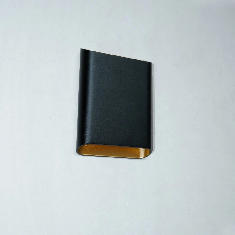 Wandleuchte Diaz L Schwarz mit Gold Artdelight 8720701100299