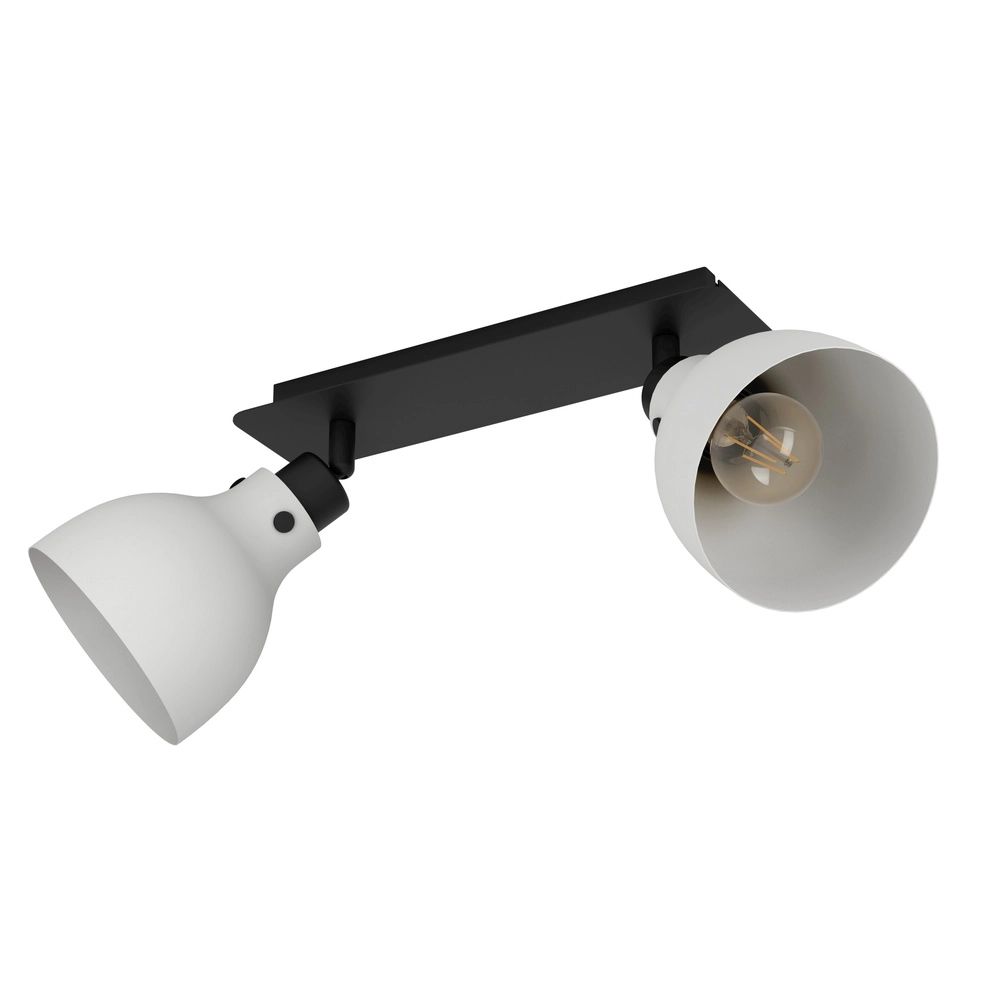 Graue Deckenlampe Matlock 2x E27 – Design
