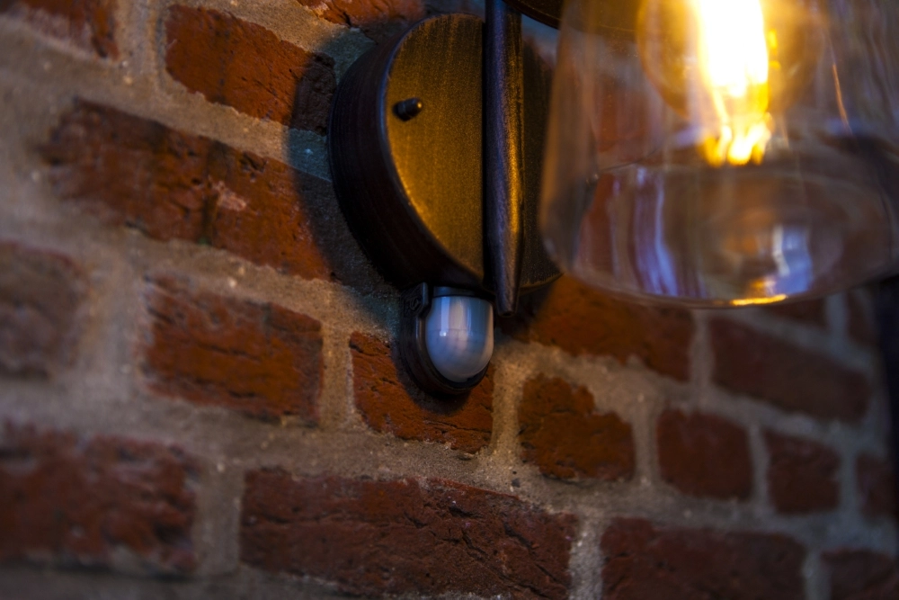 Klassische Wandlampe Cate PIR mit Sensor Lutec 6939412017051