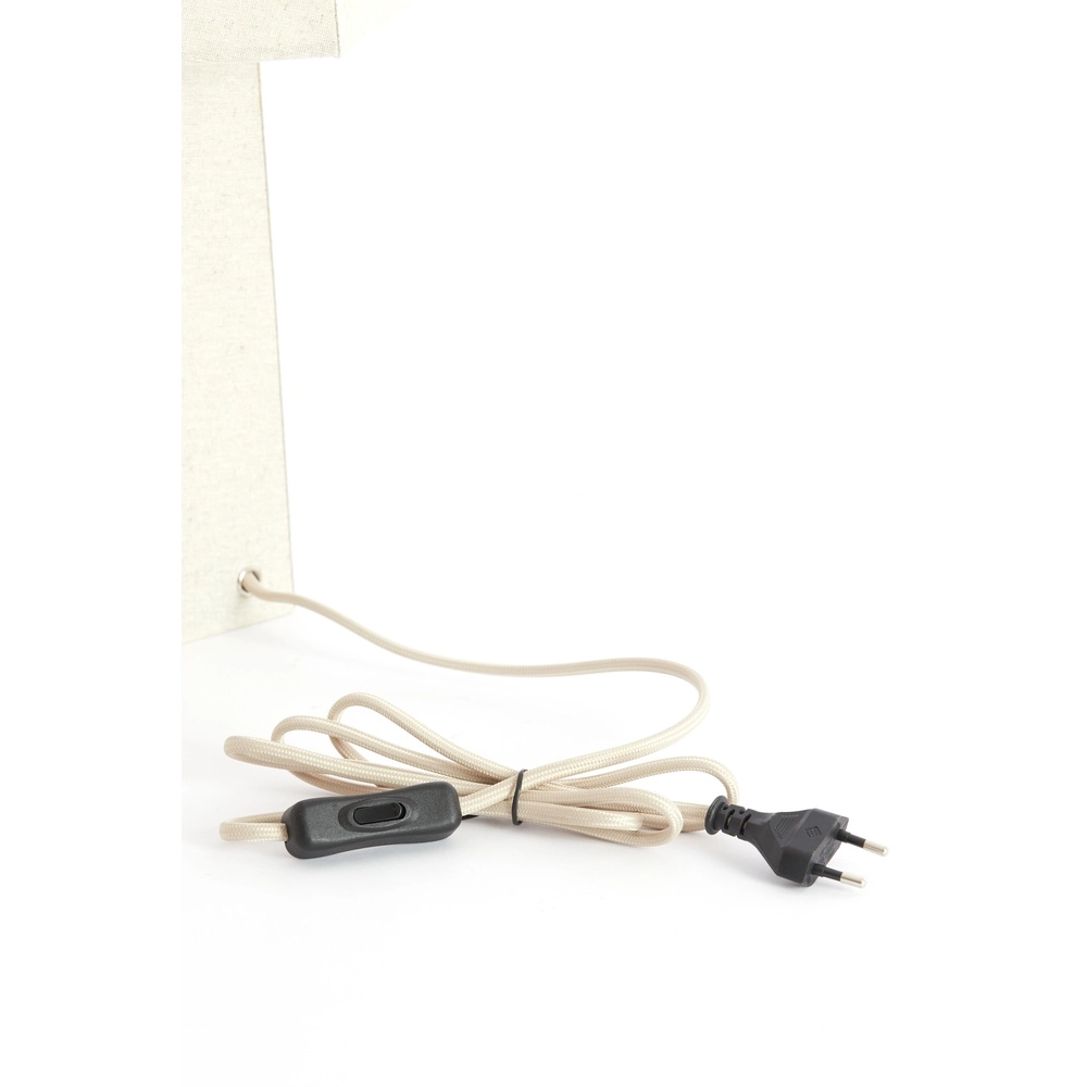 Tischlampe Musabo Leinen Naturleinen Light & Living 8717807784300