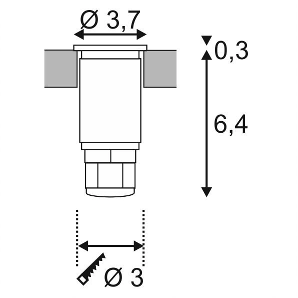LED-Einbauleuchte Dasar Mini LED SLV 4024163158787