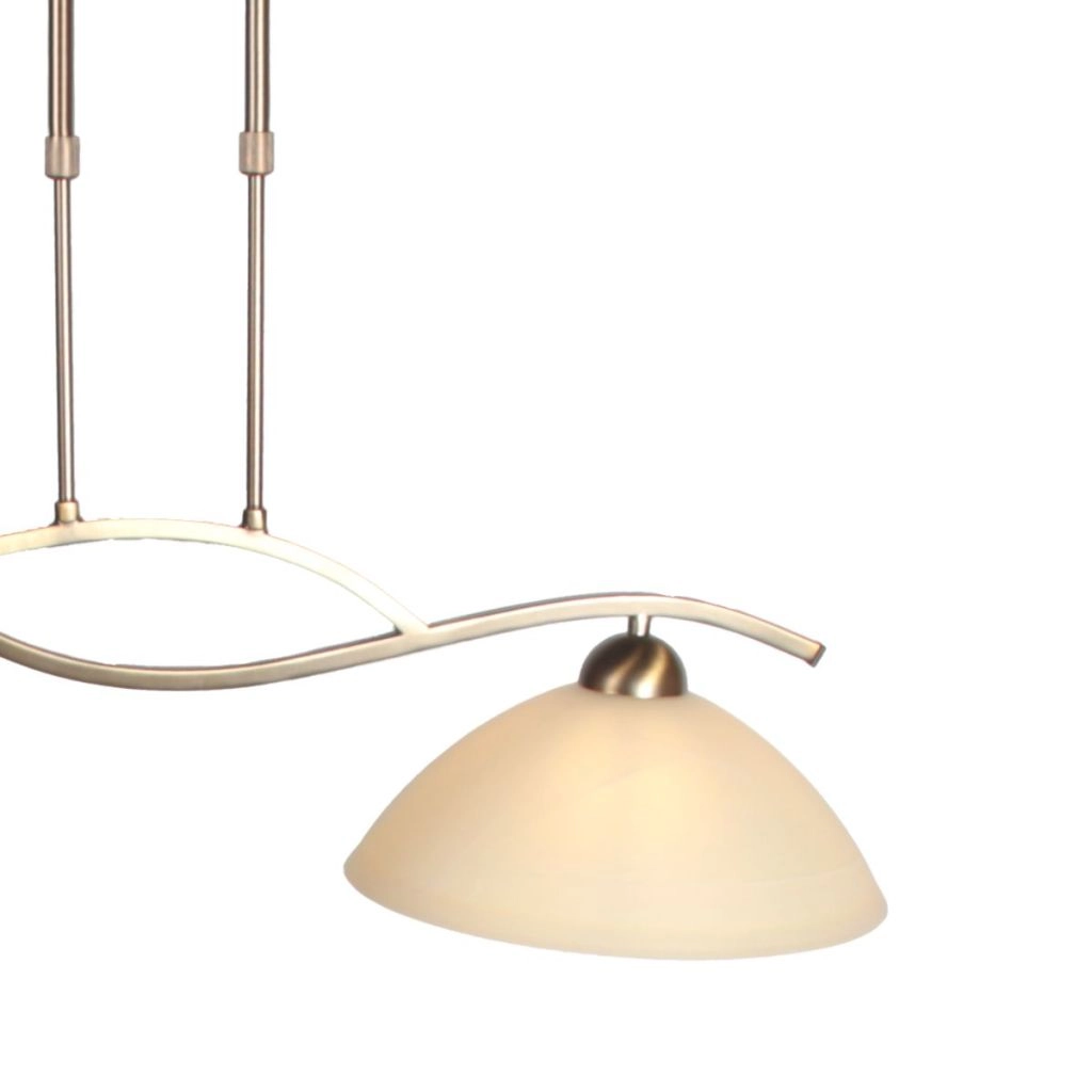 Klassische Pendellampe Anthea 2-Licht Bronze Steinhauer 8712746180206
