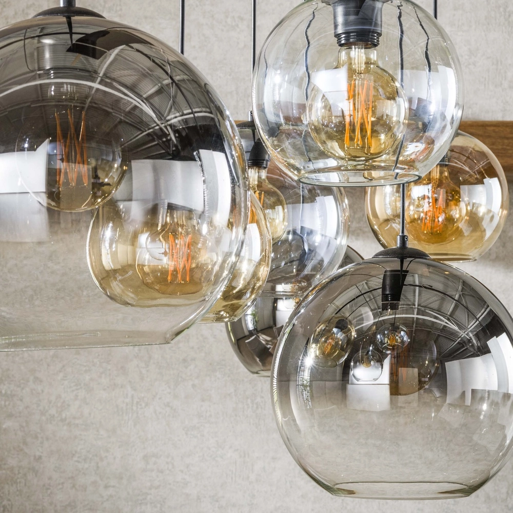 Pendellampe mit 7 Glasschirmen Multi Lyora 8716803512276