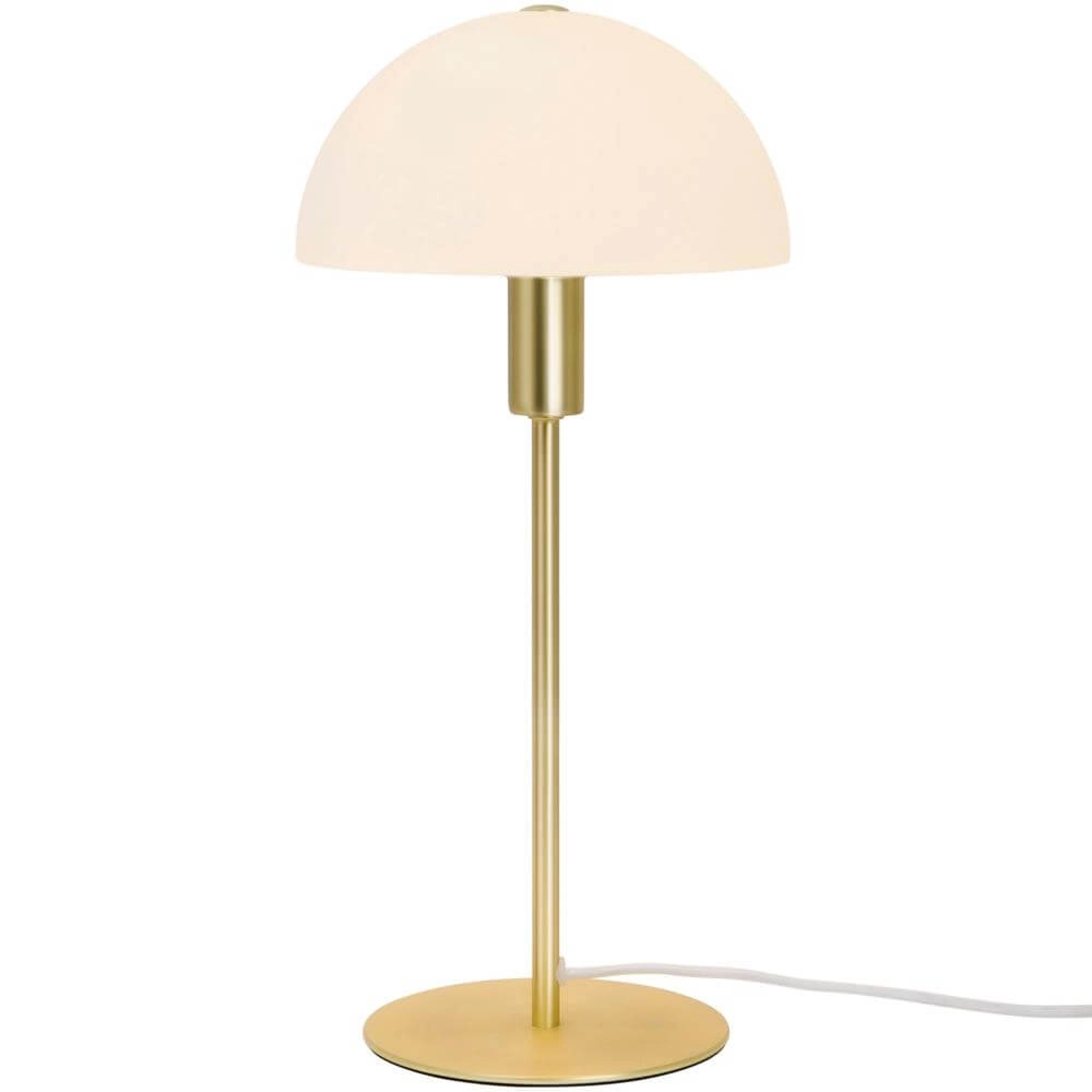 Tischlampe Ellen Messing mit Weiß Nordlux 5704924005503