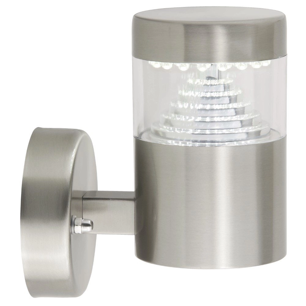 Wandlampe Avon Straight 15 cm Edelstahl