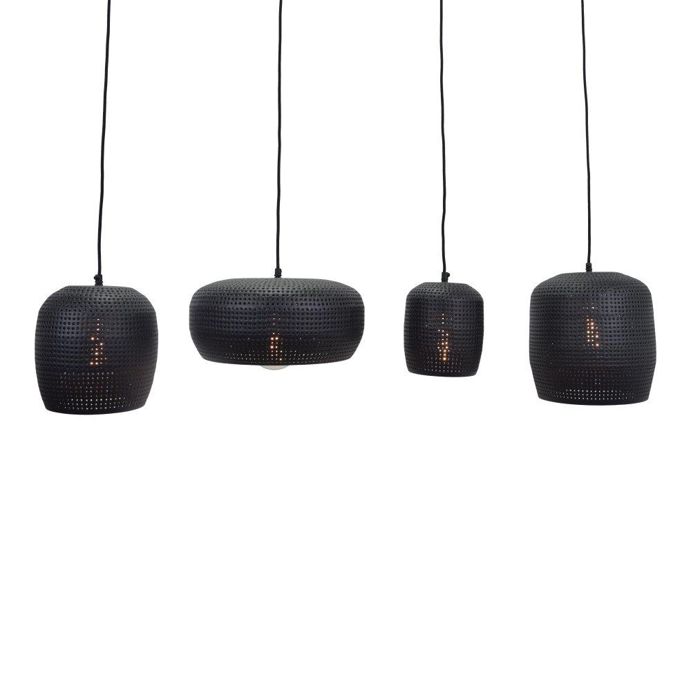 Hängelampe Fez 4-Licht 120 cm schwarz Urban Interiors 8719325467703