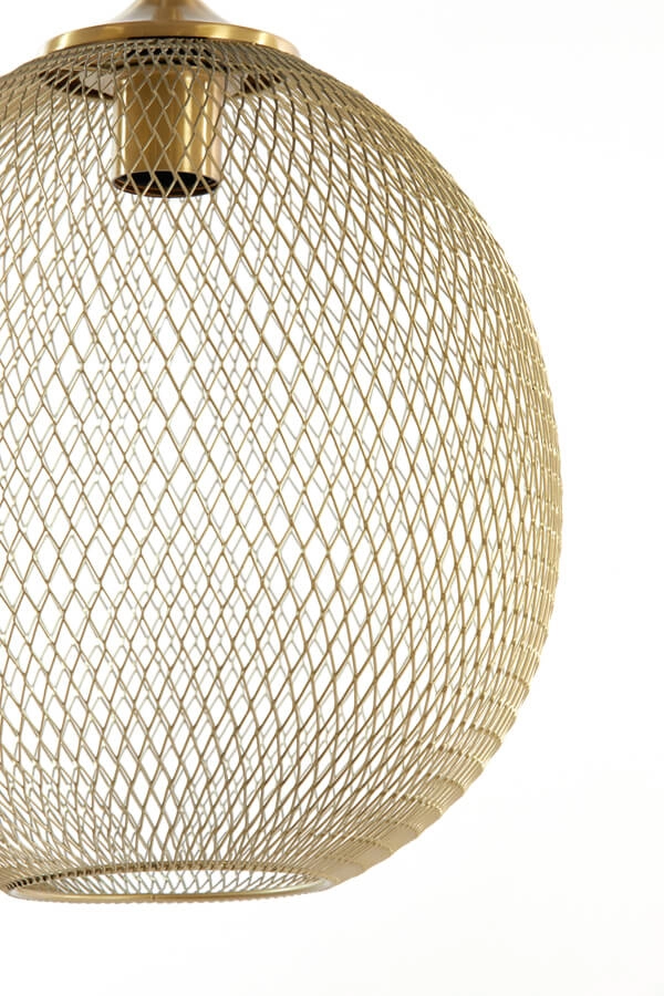 Goldene Pendelleuchte Moroc 3-flammig Light & Living 8717807686444