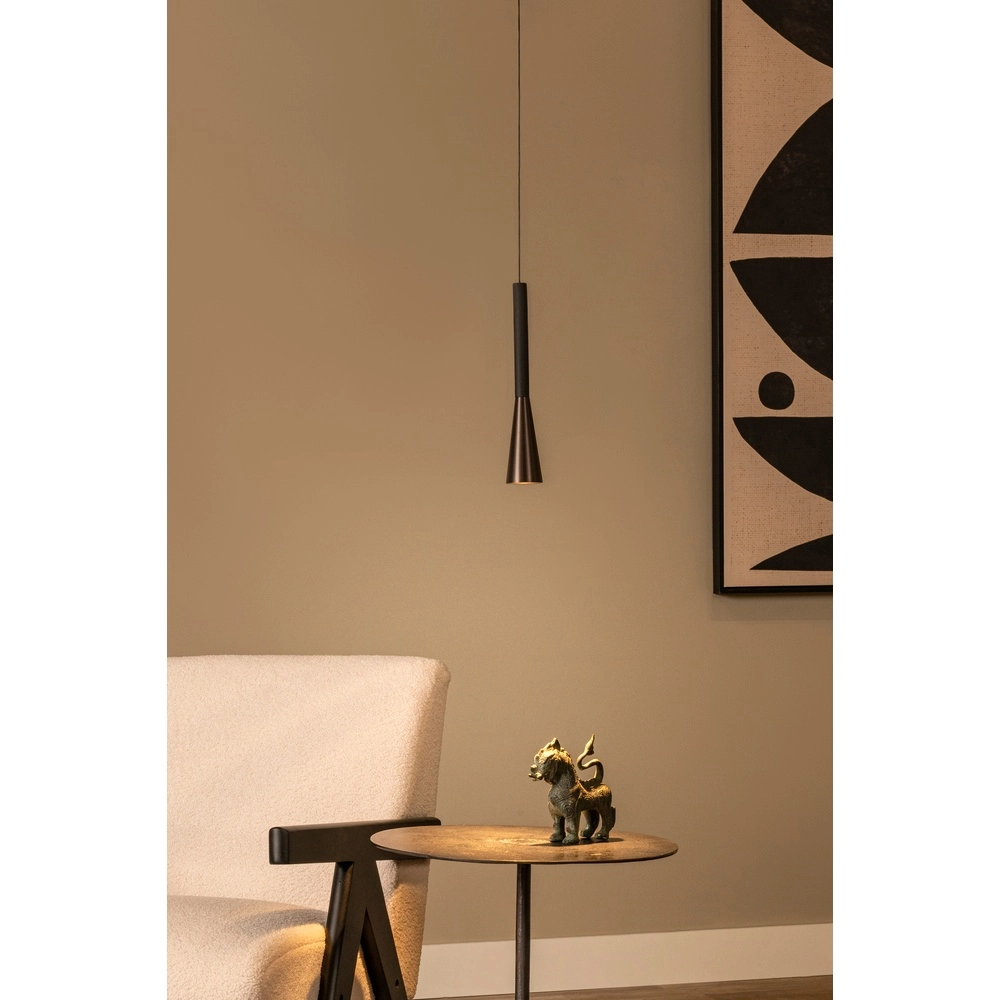 Design-Pendellampe Joakim 1-helle Kaffeebraun Premium by Lucide 5411212242112
