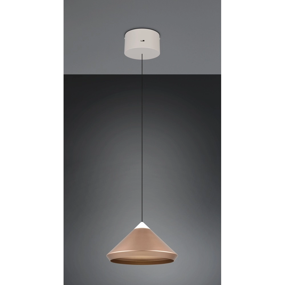 Moderne Pendelleuchte Laguna Ø 30cm kaffeebraun Trio 4017807677522