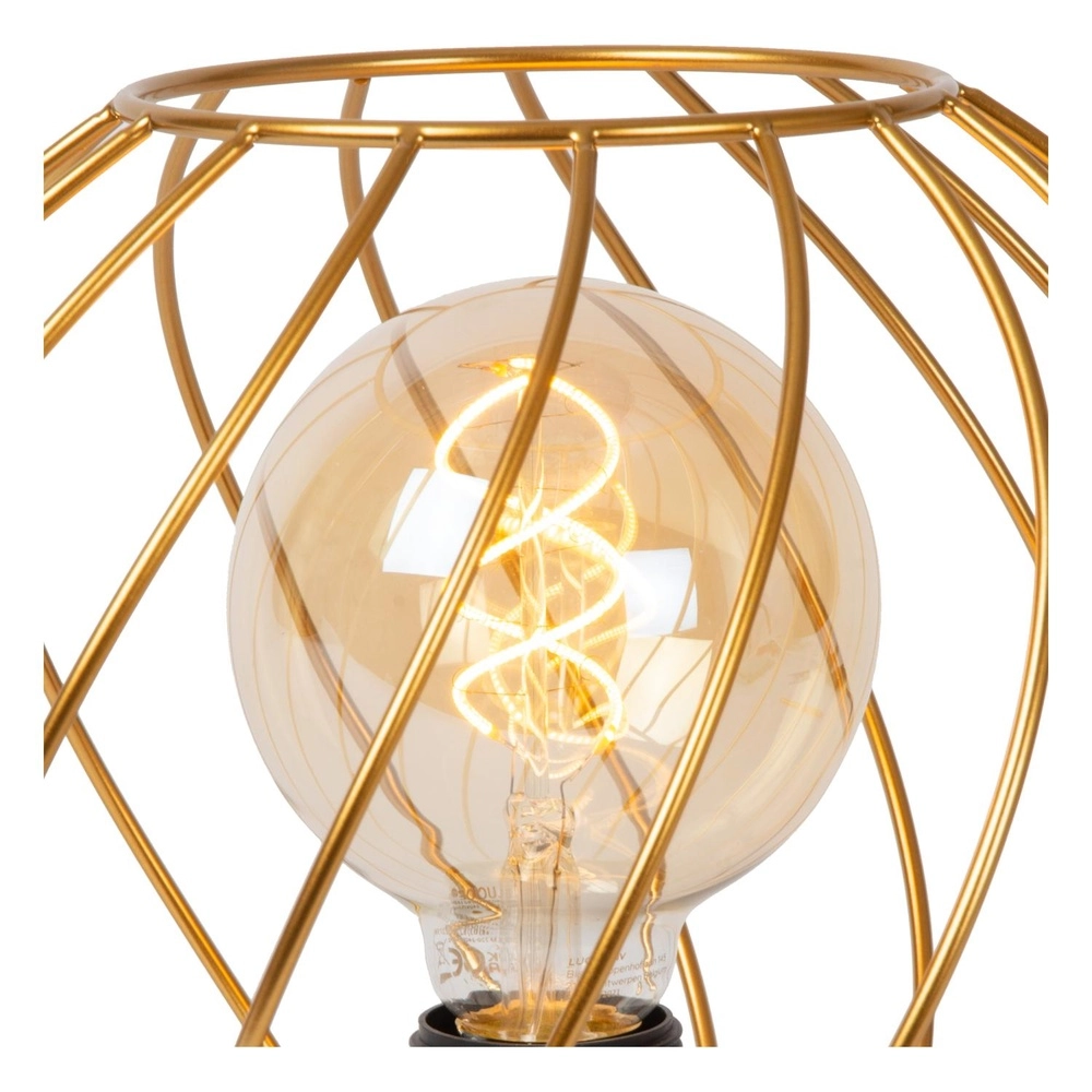 Tischlampe Danza Ø 25cm Gold Lucide 5411212211583