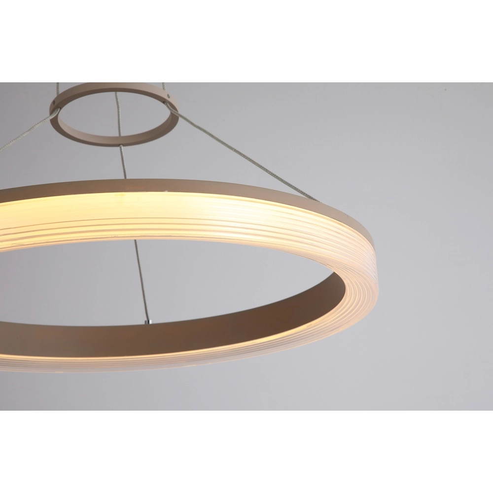 Design-Pendellampe Lumen Rings sandbraun Ø 45 cm Searchlight 5,05342E+12