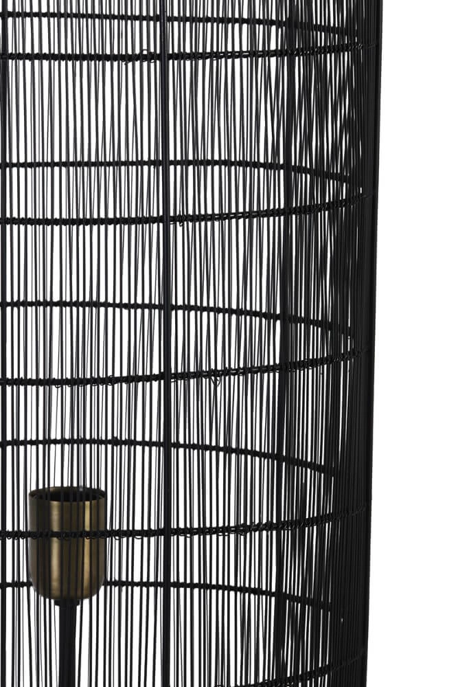 Böhmische Stehleuchte Gruaro schwarz Ø 32cm Light & Living 8717807206482