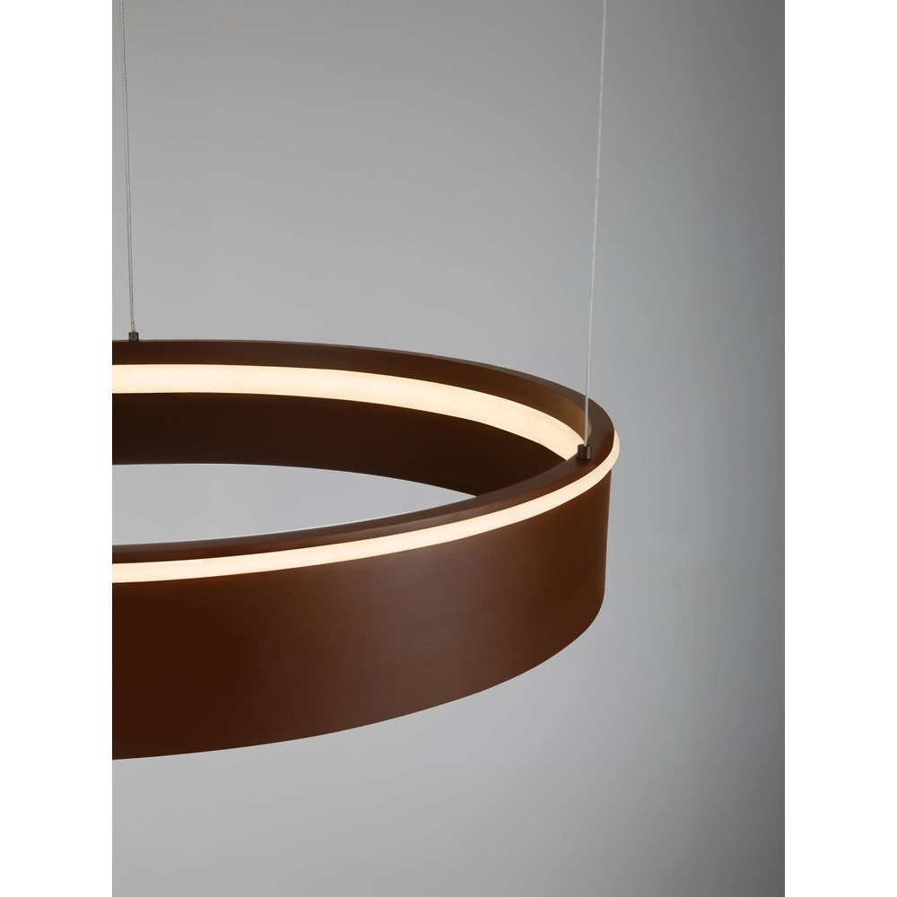 Moderne Pendellampe Olivia braune Ø 60cm Lyora 5212017494245
