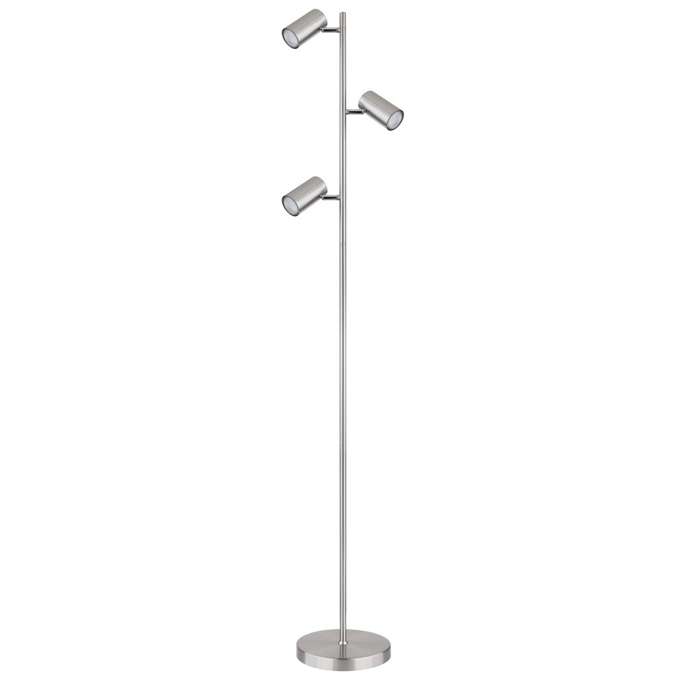 Stehlampe 3-Leuchten Robby Nickel Globo 9007371428854