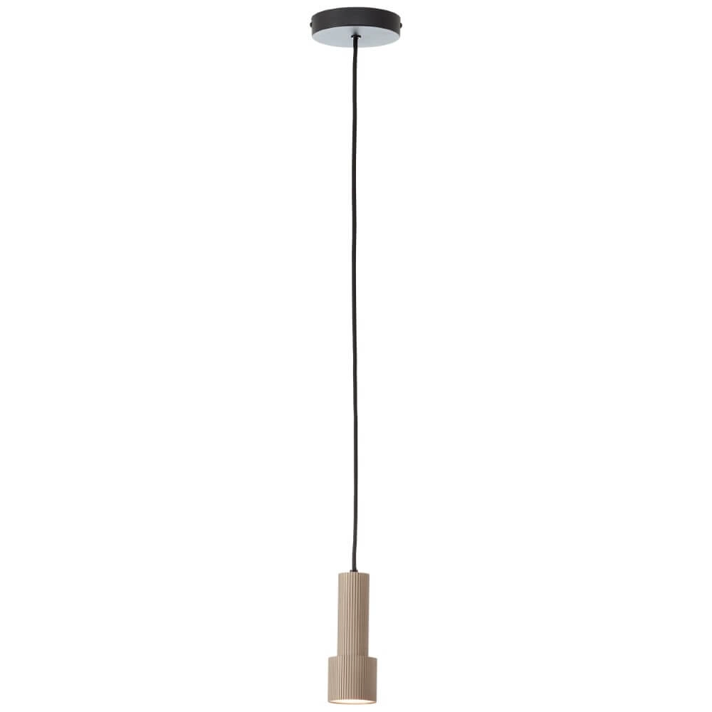 Design-Hängelampe Cadiz Schwarz mit Bronze