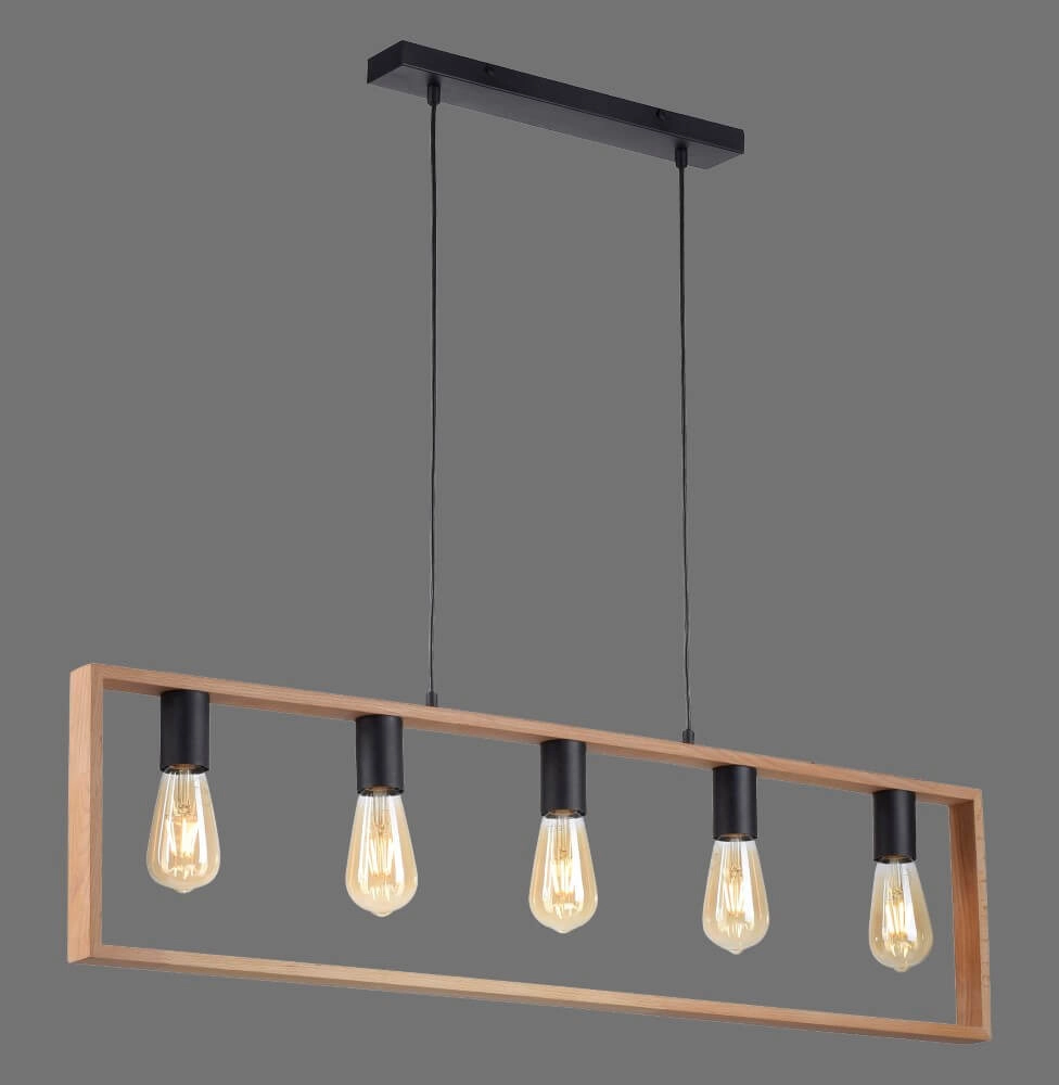 Ländliche Hängelampe Franky 5-Licht Just Light 4043689966447