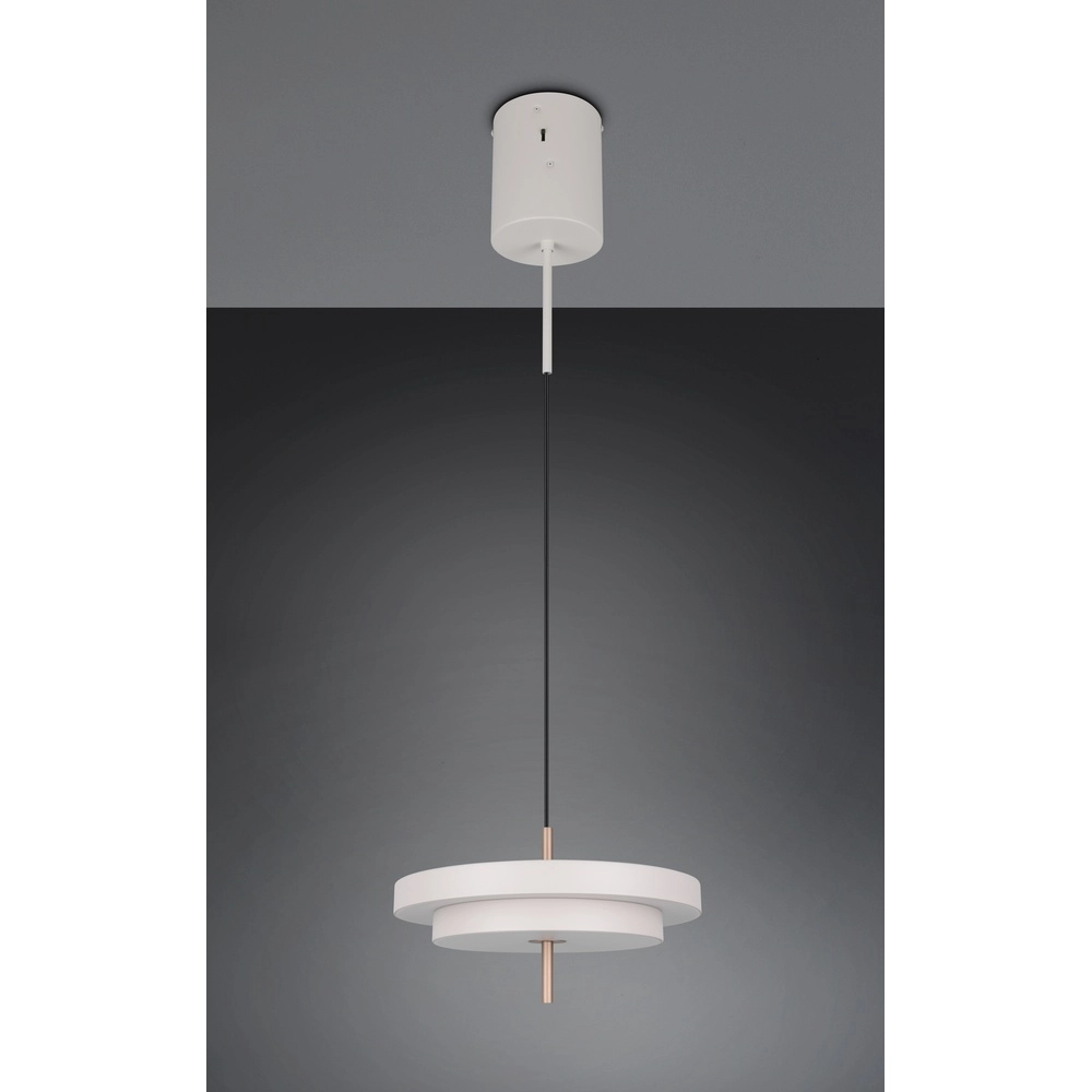 Design-Pendelleuchte Keaton weiß Ø 40cm Trio 4017807653373