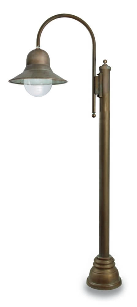 Stehlampe Campanula S – gealtertes Messing