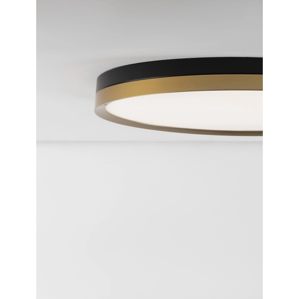 Deckenleuchte Cantria schwarz mit gold Ø 50cm Lyora 5212017439840