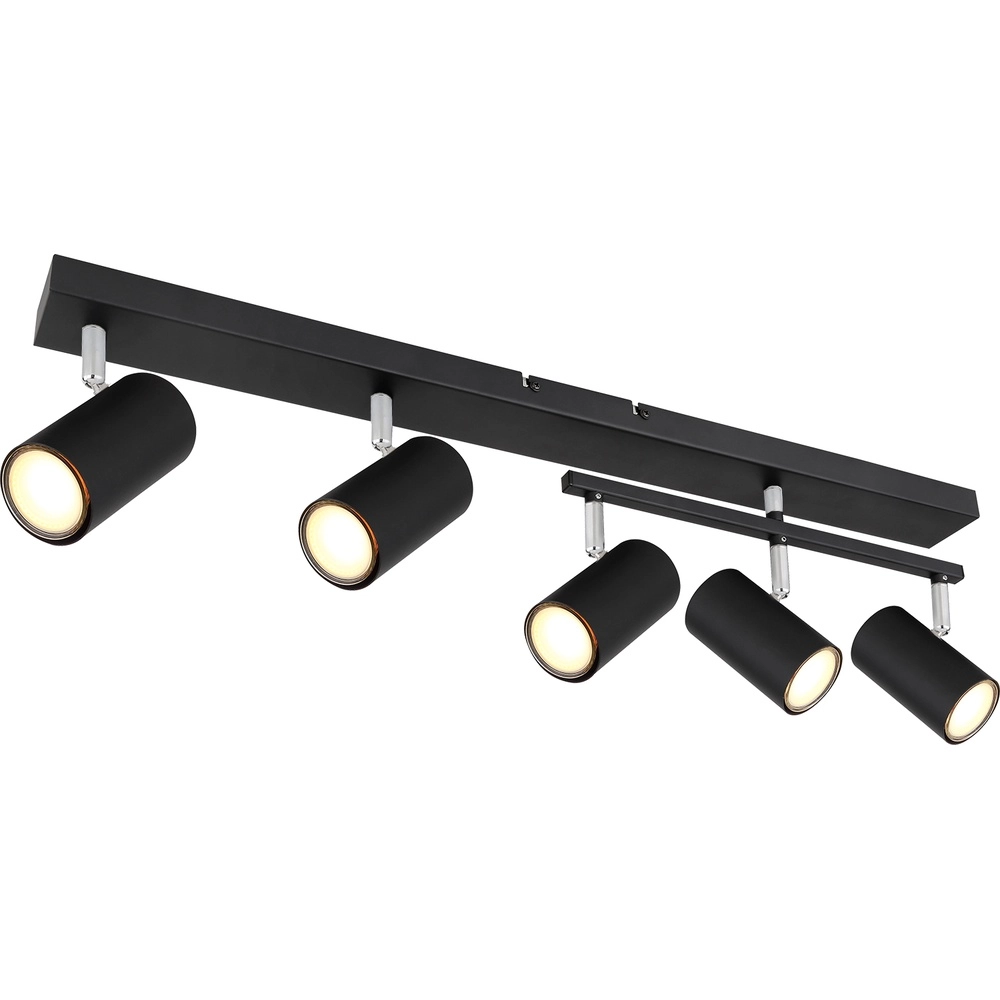 Deckenlampe 5-Leuchten Robby Schwarz