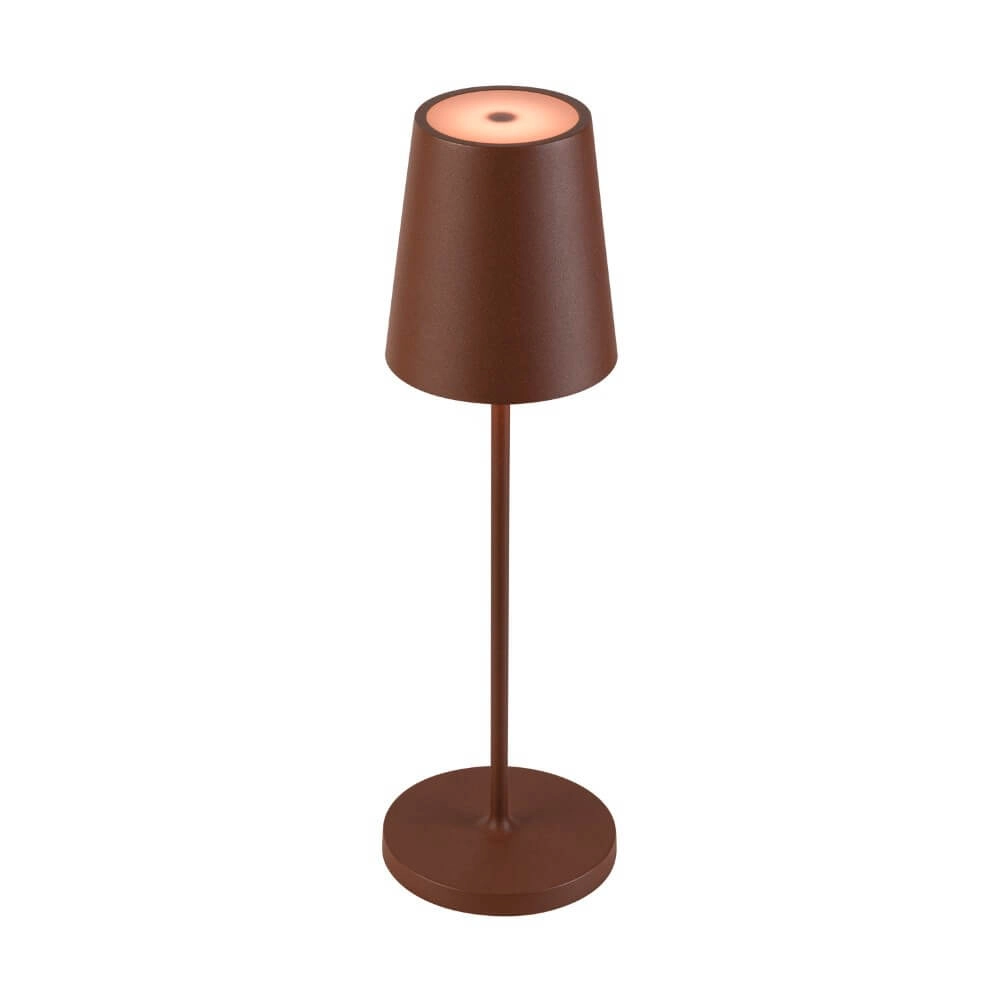Tischlampe für den Außenbereich Vinolina Two Rost - wiederaufladbar
