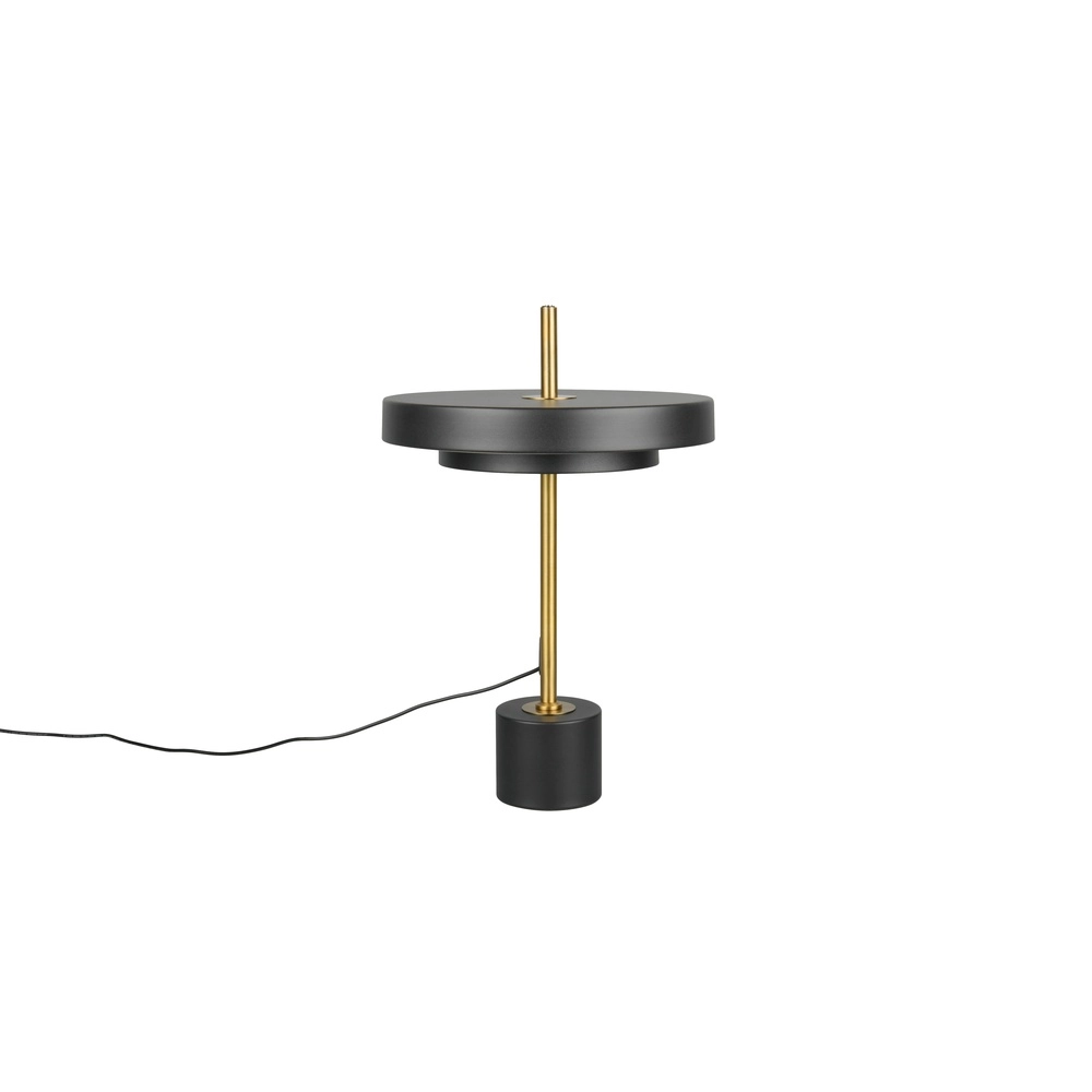 Design-Tischleuchte Keaton schwarz mit gold Trio 4017807655865