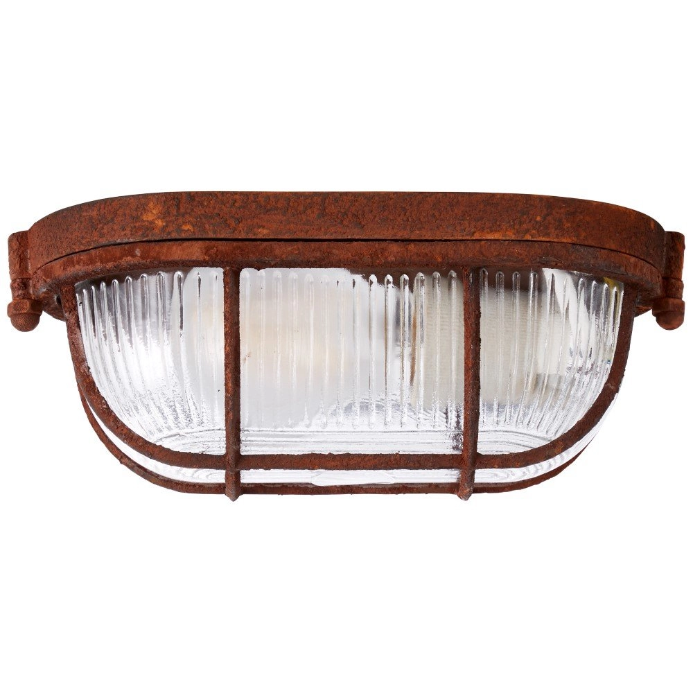 Decken- oder Wandleuchte Bobbi 21 cm rostbraun