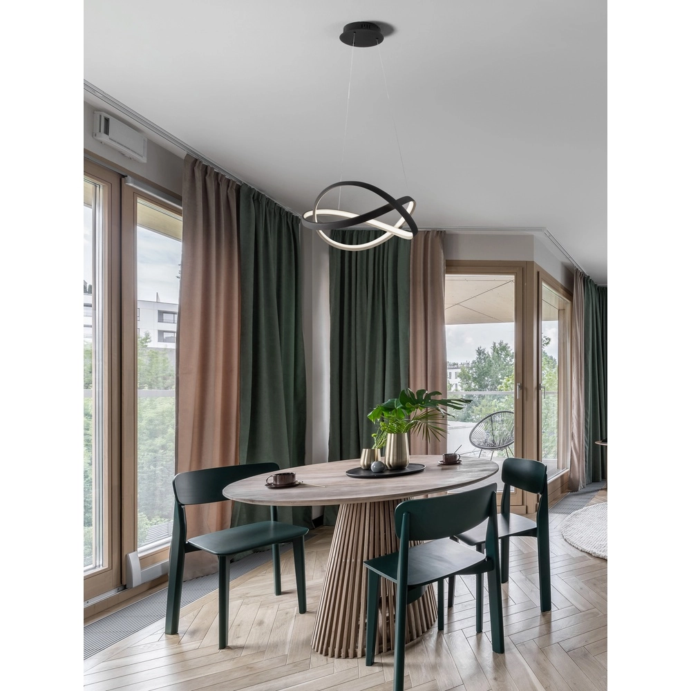 Design-Pendelleuchte Odrey schwarz mit gold Lyora 5212017444738
