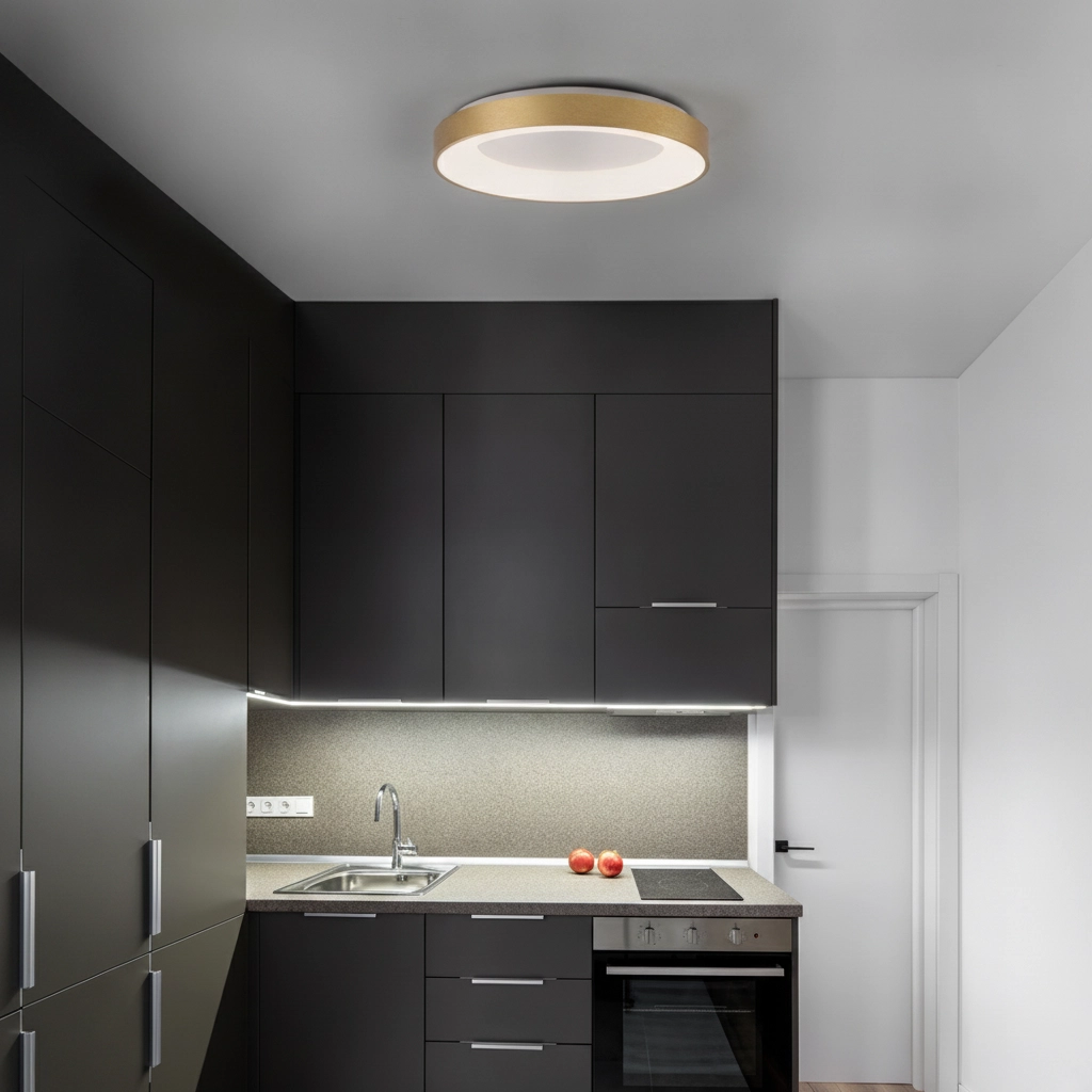 Deckenlampe Rando Thin gold Ø 60cm