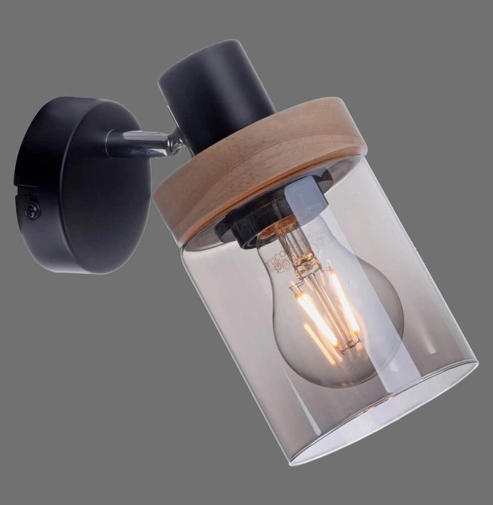 Wandleuchte Pasqual Schwarz Just Light 4043689986100