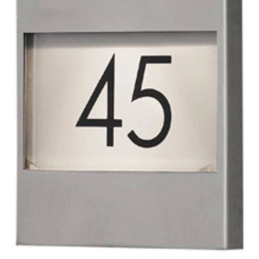 Wandspot Modena Adress Edelstahl mit Hausnummer KonstSmide 7318307655001