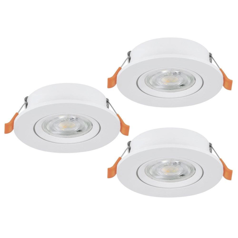 Set mit 3 Einbaustrahlern Barranco weiß Ø 9cm - 3-stufig CCT