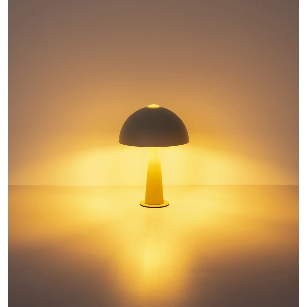 Moderne Tischlampe Julia Sandbraun Globo 9007371589616