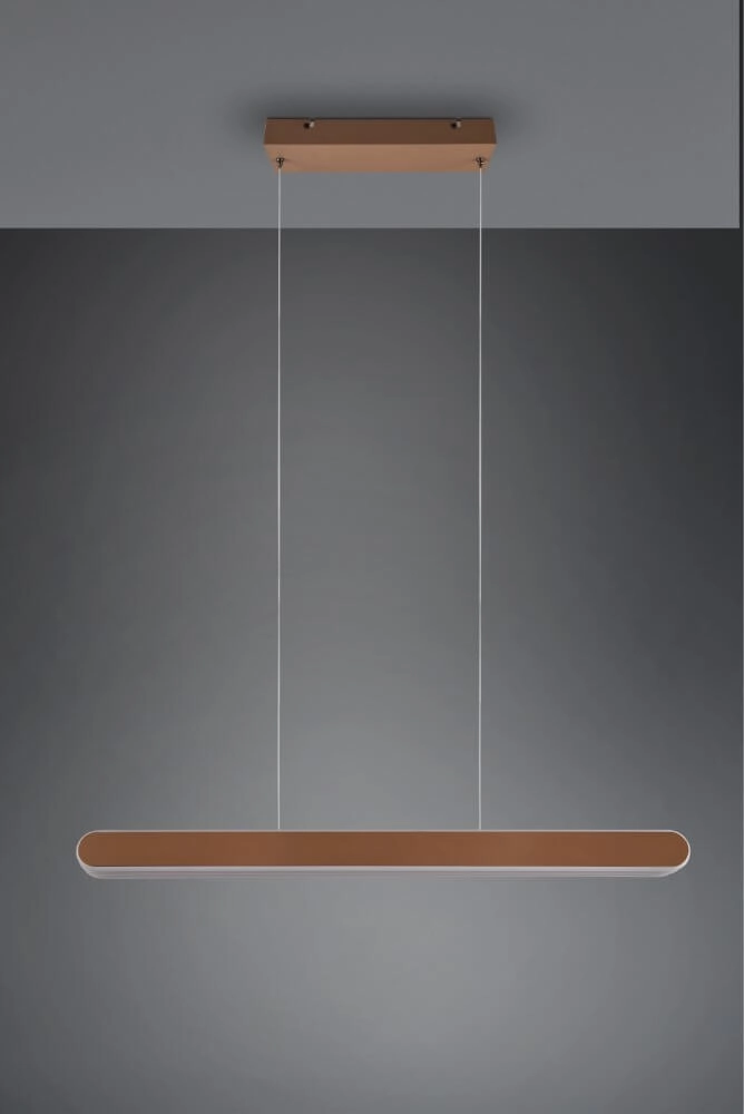 Hängelampe Helios 130cm braun Trio 4017807577815