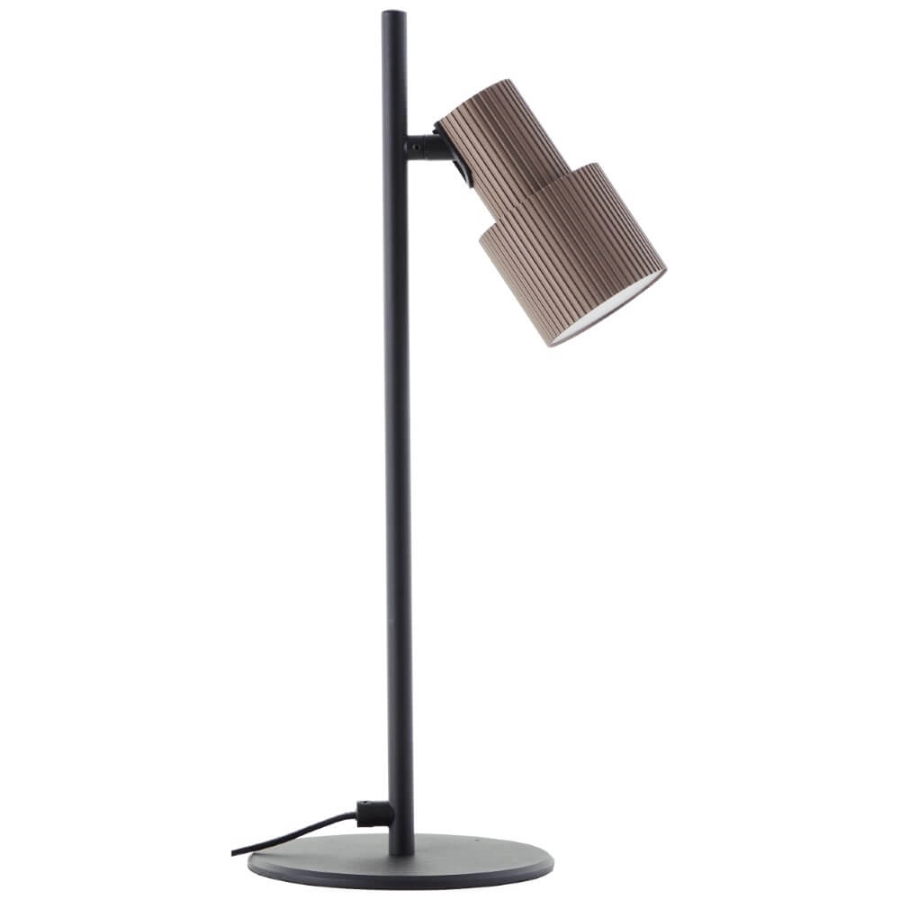 Designer-Tischlampe Cadiz Schwarz mit Bronze Brilliant 4004353446917