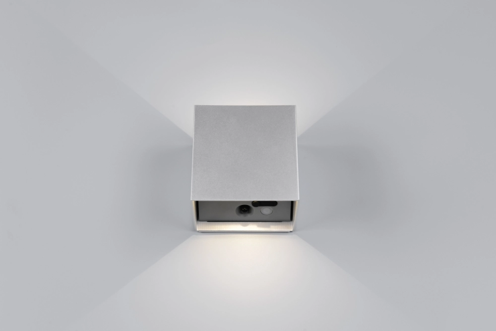 Wandleuchte wiederaufladbar Genie silbergrau mit Sensor Trio 4017807636383