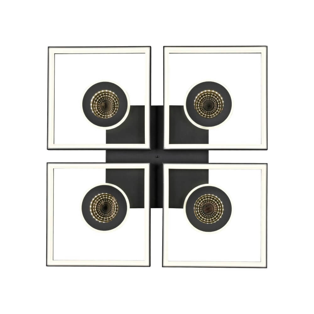Quadratische Deckenleuchte Traforo Quatro Paul Neuhaus 4012248384909