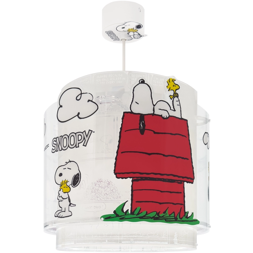 Pendelleuchte Snoopy weiß mit rot