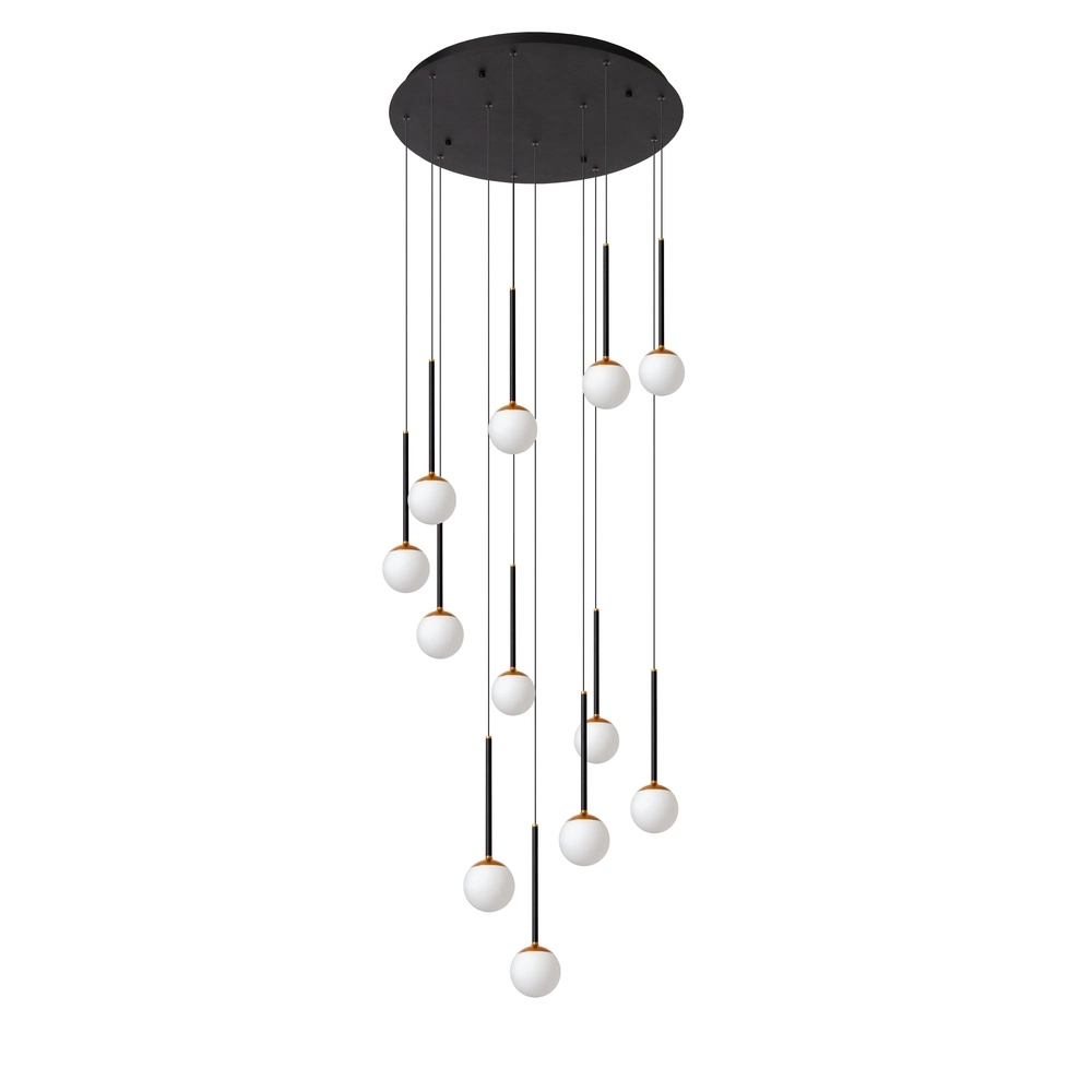 Vide Pendellampe Calina 12 Lichter mit weißen Kugeln Premium by Lucide 5411212241993