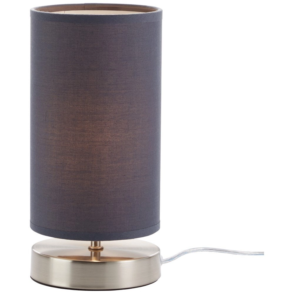 Graue Nachttischlampe Clarie Brilliant 4004353175213