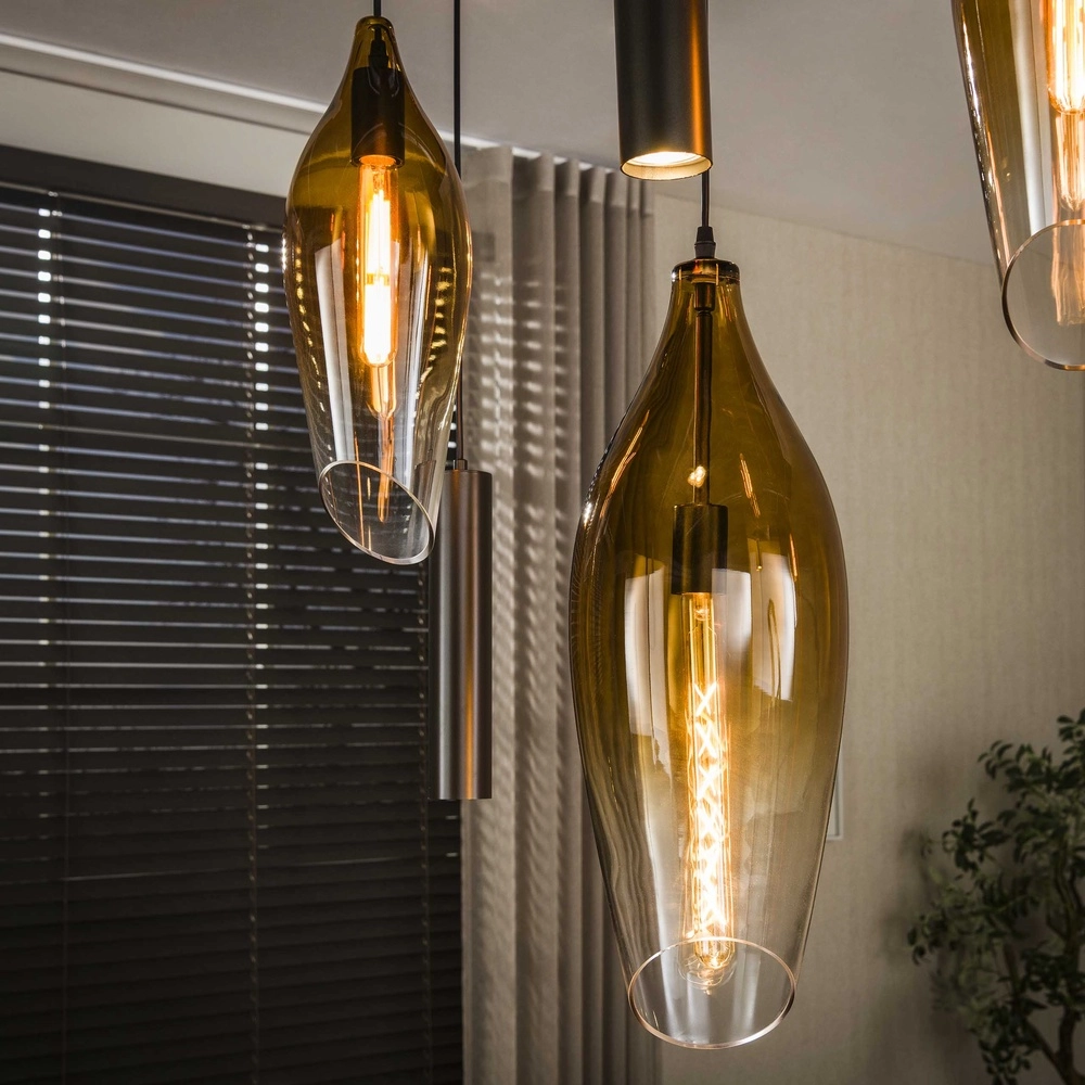 Stilvolle Pendellampe Cocoon mit verblassendem Glas Lyora 8716803511941