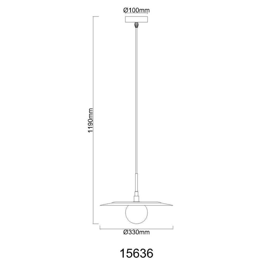 Goldene Pendelleuchte Riga Ø 33cm Globo 9007371459018