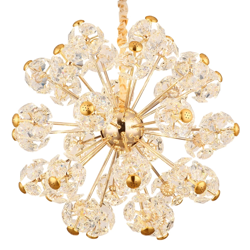 Goldene Pendellampe Floriella Ø 80cm Globo 9007371510559